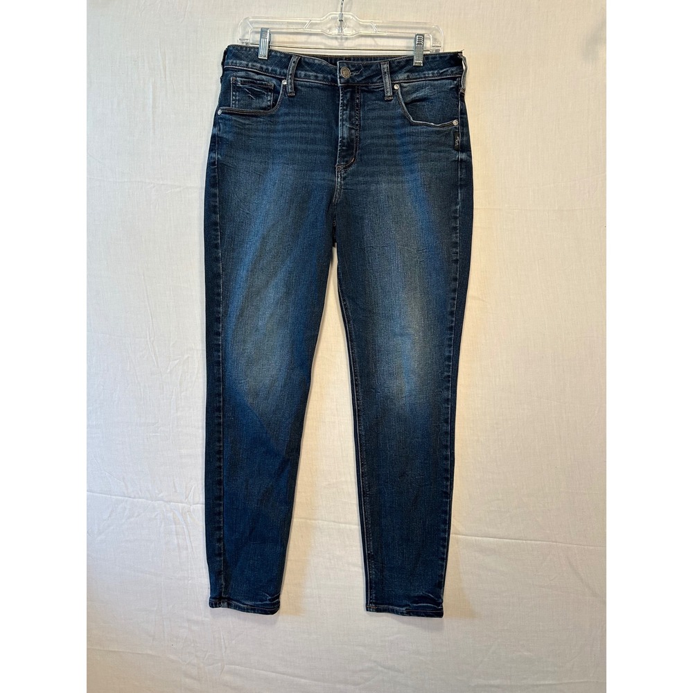Silver Jeans Co Avery High Rise Skinny Jeans Dark Wash Blue W32 L29 L94116EDB330